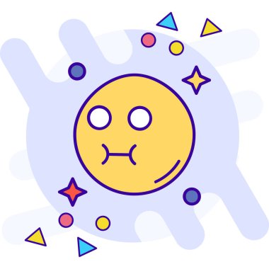 Emoji simge tasarlamak vektör