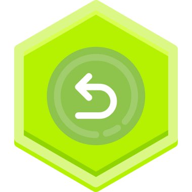 Yeşil bir simgenin vektör illüstrasyonu