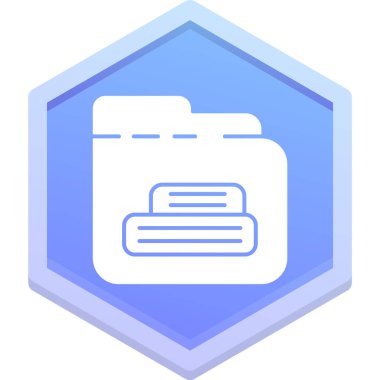 Yazıcı. Web simgesi basit illüstrasyon