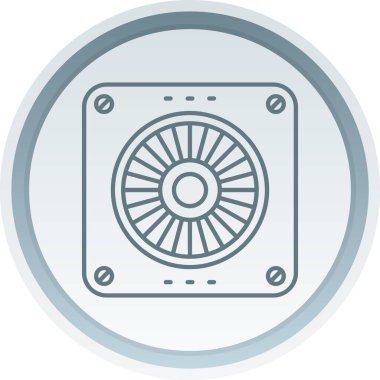 Eşsiz Fan Vektör Satırı Simgesi