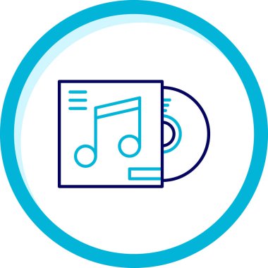 vektör cd simgesi illüstrasyonu