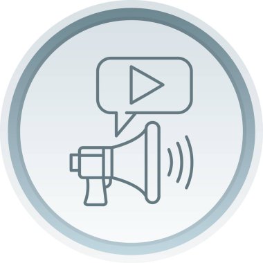 megafon simgesi, vektör illüstrasyonu