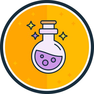 İksir dolu ayet, basit vektör illüstrasyonu