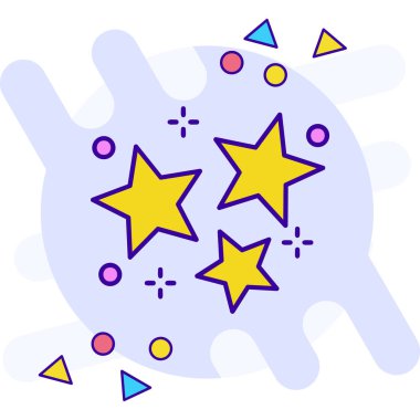 Yıldız simgesi vektör illüstrasyonu