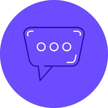 Konuş. Web simgesi basit illüstrasyon