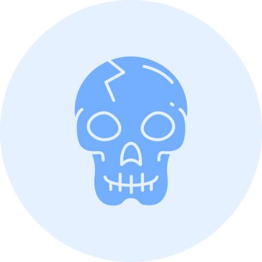 Kafatası. Web simgesi basit illüstrasyon