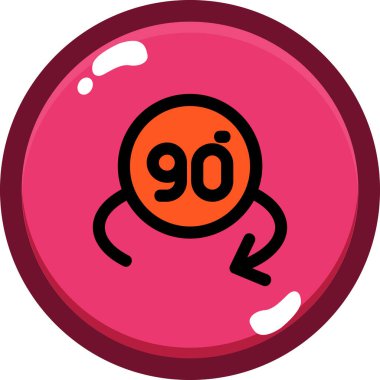 Çizgi film simgesinin vektör çizimi