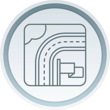 Moda biçimi izole edilmiş arkaplanda harita simgesi