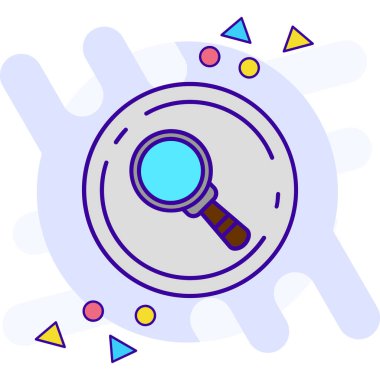 Ara. Web simgesi basit illüstrasyon