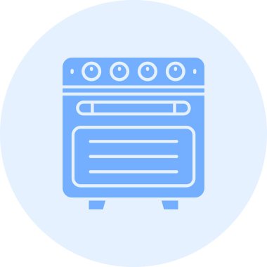 Fırın. Web simgesi basit illüstrasyon