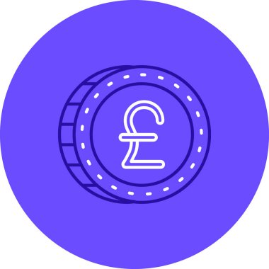 Para için. Web simgesi basit illüstrasyon