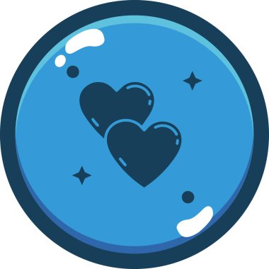 kalp aşk simgesi düz stil