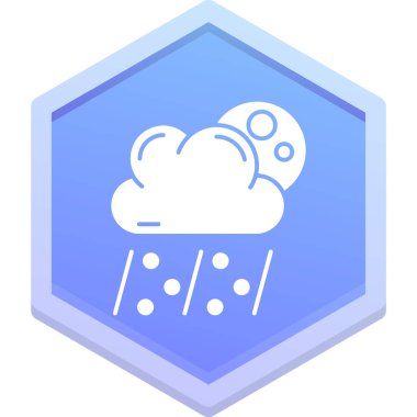 Çokgeni selamla, basit vektör illüstrasyonu