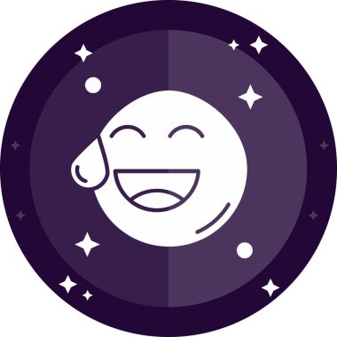 Ay. Web simgesi basit illüstrasyon