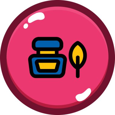 Mum. Web simgesi basit illüstrasyon