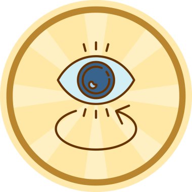 Göz simgesi. vektör illüstrasyonu