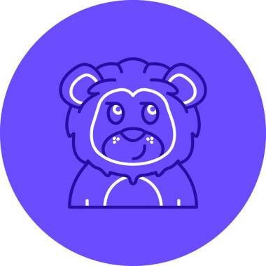 Ayı. Web simgesi basit illüstrasyon