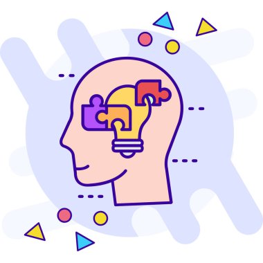 Beyin, taslak biçiminde yaratıcı bir simge düşünüyor