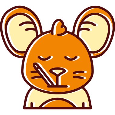 Çizgi film kedisinin vektör çizimi