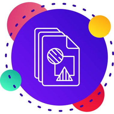 Beyaz arka planda izole edilmiş çizgi basketbol bileti ikonu. Renkli taslak konsepti. vektör