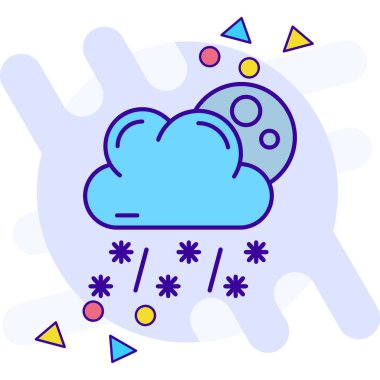 Bulut. Web simgesi basit illüstrasyon