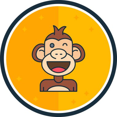 Göz kırpan dörtlük, basit vektör illüstrasyonu