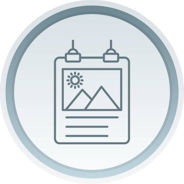 Modern b 'nin vektör çizimi harita simgesinden yoksun