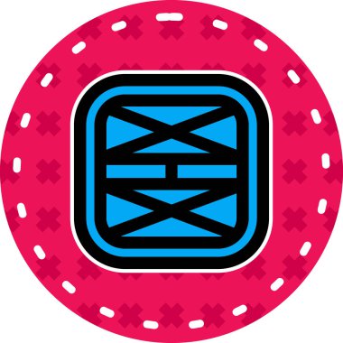 Bir kumarhane çipi simgesinin vektör çizimi