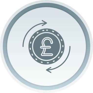 vektör pound simgesi, vektör illüstrasyonu