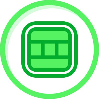 Cüzdan. Web simgesi basit illüstrasyon