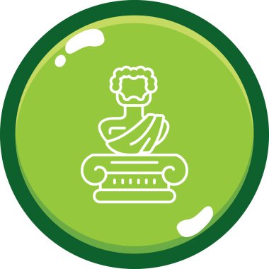 Buda heykeli. basit vektör