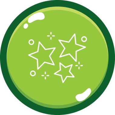 Yıldızlar. Web simgesi basit illüstrasyon