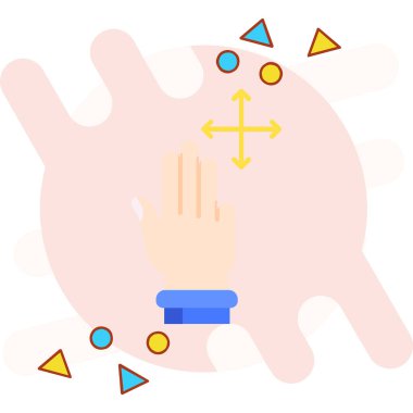 El yıkama ikonu vektör illüstrasyonu