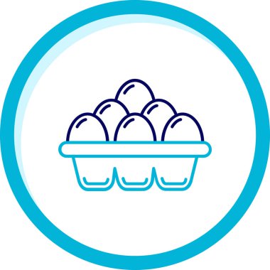 Yumurtalar. Web simgesi basit illüstrasyon