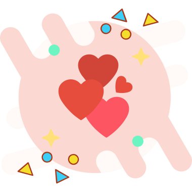 bir el çizimi karalama stili ikonu ile kalp