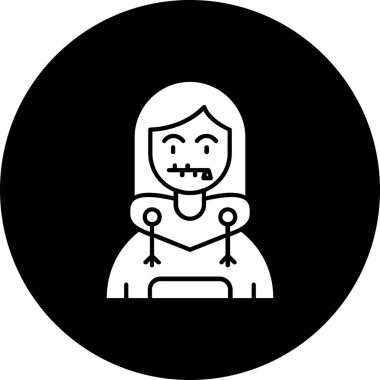 Cadılar Bayramı simgesi, vektör illüstrasyonu