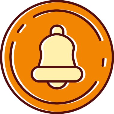 Zil. Web simgesi basit illüstrasyon