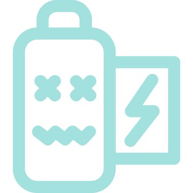 pil şarj ikonu ana hat biçiminde