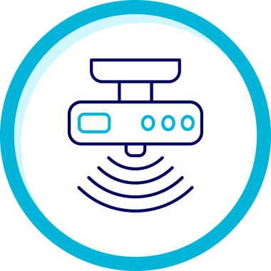 Kablosuz. Web simgesi basit illüstrasyon