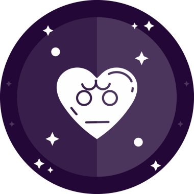 kalp sevgi simgesi, vektör çizim