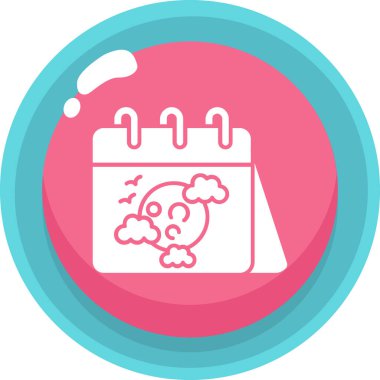 takvim simgesini, basit vektör çizim