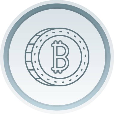 vektör illüstrasyon Bitcoin simgesi