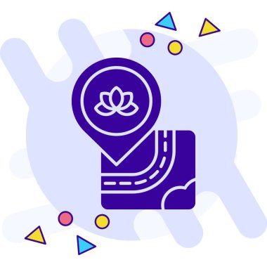 Bir bitkiyle el, bir çiçeğin vektör çizimi