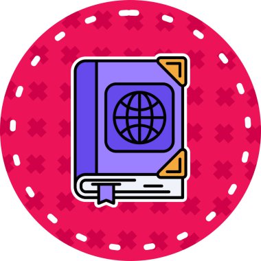 fan renk ikonu vektör illüstrasyonu