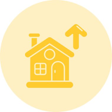 Ev. Web simgesi basit illüstrasyon