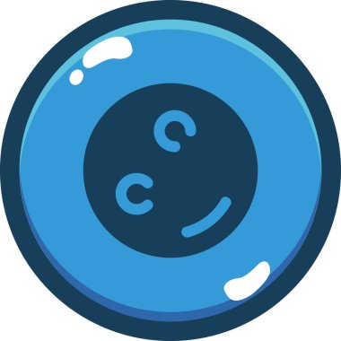 top topu simgesi doldurulmuş dış hat biçiminde