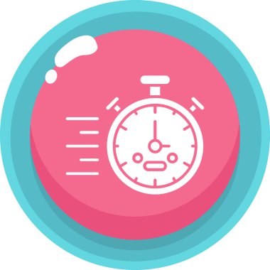 Alarm saat vektör simgesi modern illüstrasyon tasarımı illüstrasyonu