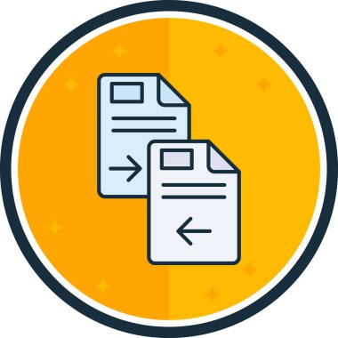 Dosya. Web simgesi basit illüstrasyon