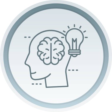 İçinde ampul olan insan beyni.