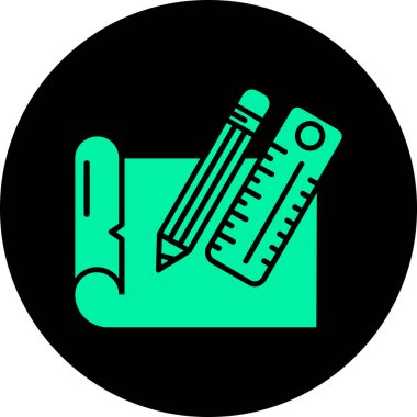 Projen, kullanım ve tasarım için vektör kalem simgesi